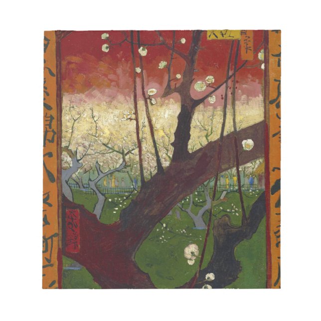 Japanese hobby: Ume no hana (Plum Blossoms) (repro Notepad (Front)