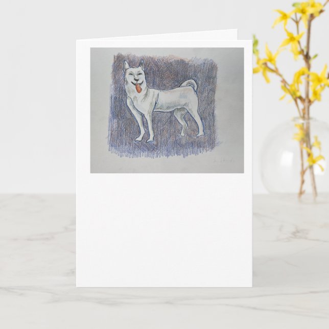 Japanese Hokkaido Greeting Card (Yellow Flower)