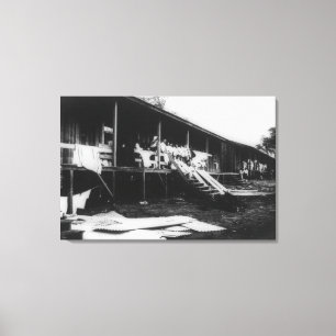 Japanese Homes in Hawaii Photograph Canvas Print