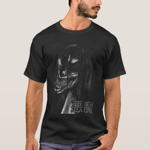 Japanese Horror Anime Manga Art Evil Female Demon T-Shirt