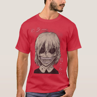 Japanese Horror Movie Otaku Scary Comic Kowai Horr T-Shirt
