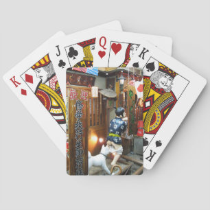 Japanese Humor - Dog Pulling Pants Down Playing Cards