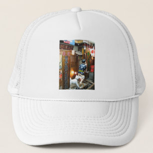 Japanese Humour - Dog Pulling Pants Down Trucker Hat