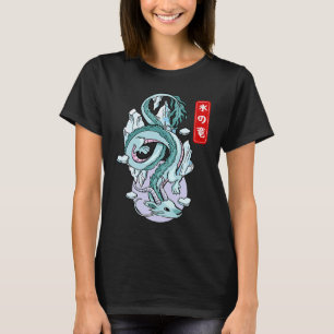 Japanese Ice Dragon Elemental Mythical Winged Rept T-Shirt