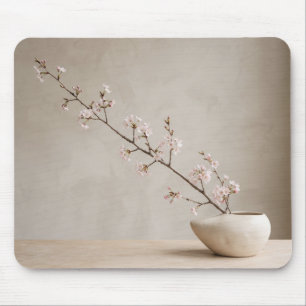 Japanese Ikebana Minimalist Mouse Mat