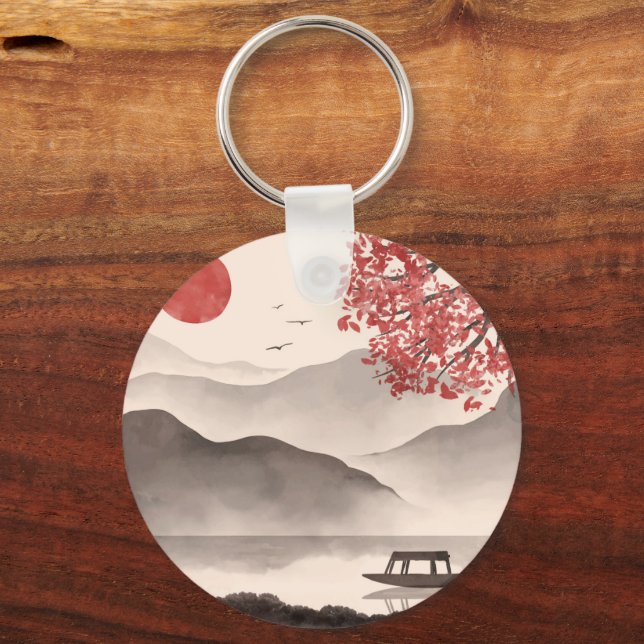 Japanese Illustration Key Ring (Front)