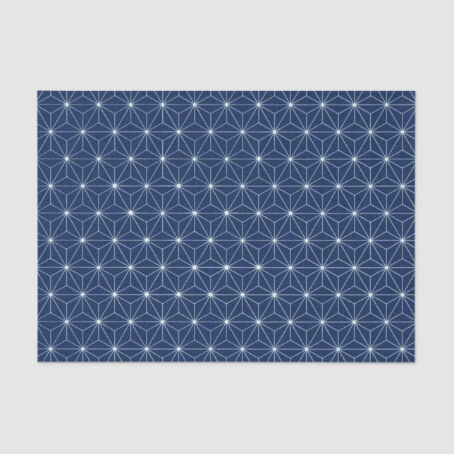 Japanese Indigo Blue Tissue Paper (Front)