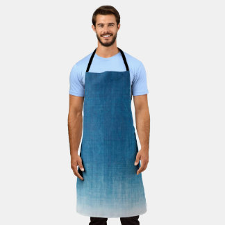 Japanese Indigo Dye Blue Gradation Apron