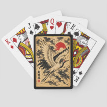 Japanese Inkbound Crane Playing Cards