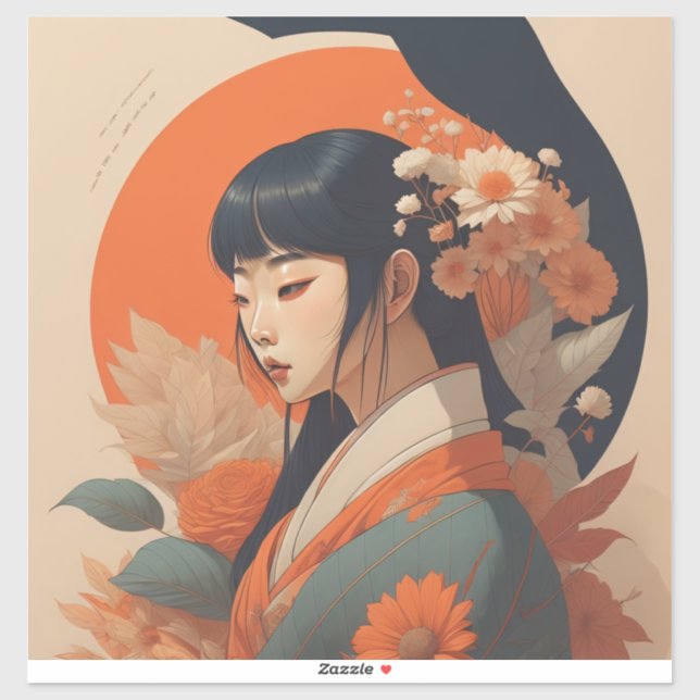 Japanese-inspired art and illustrations Art -8 (Sheet)