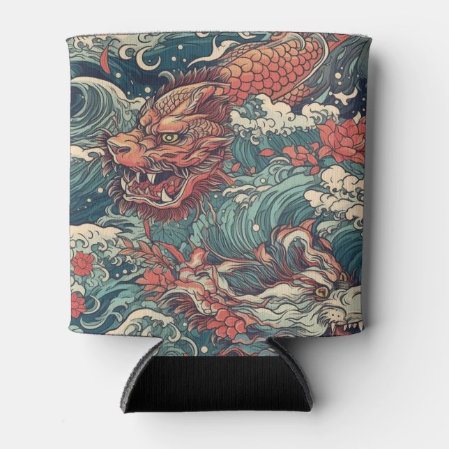 Japanese Irezumi Tattoo Can Cooler (Front)