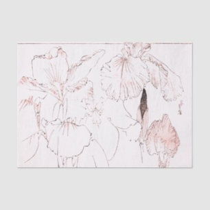 JAPANESE IRIS WOODBLOCK PRINT Tissue Paper