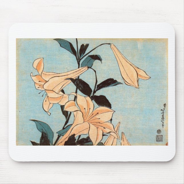 Japanese Irises Mouse Mat (Front)
