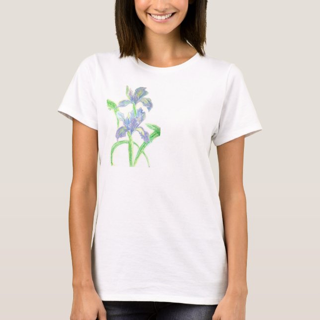 Japanese Irises T-Shirt (Front)
