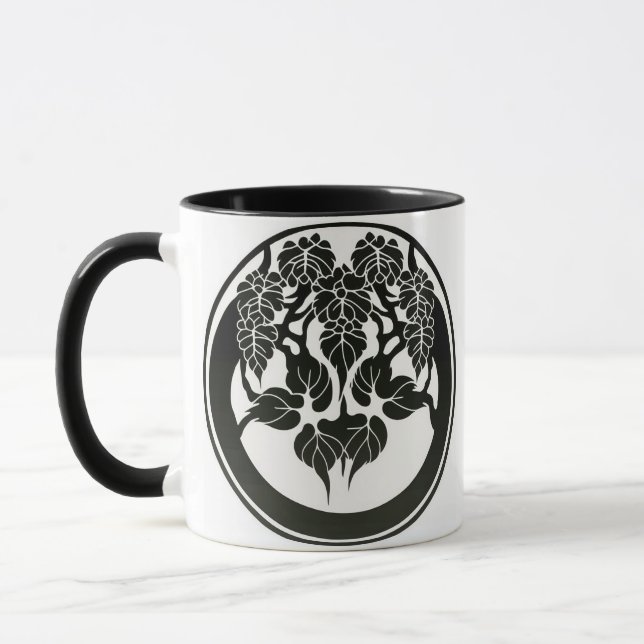 Japanese Ivy - Maru ni Tsuta - Crest Mug (Left)