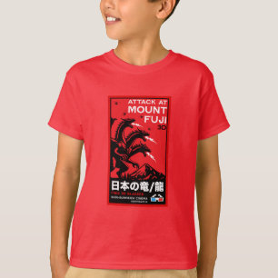 Japanese Kaiju Attack At Mount Fiji T-Shirt