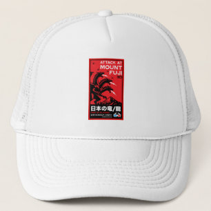 Japanese Kaiju Attack At Mount Fiji Trucker Hat