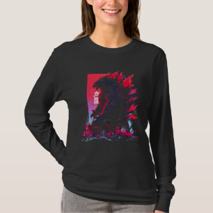 Japanese Kaiju Monster In Tokyo Japan Design T-Shirt