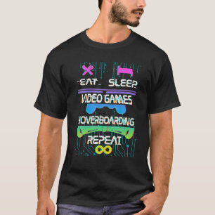 Japanese Kanji Characters Eat Sleep Game Repeat Ot T-Shirt