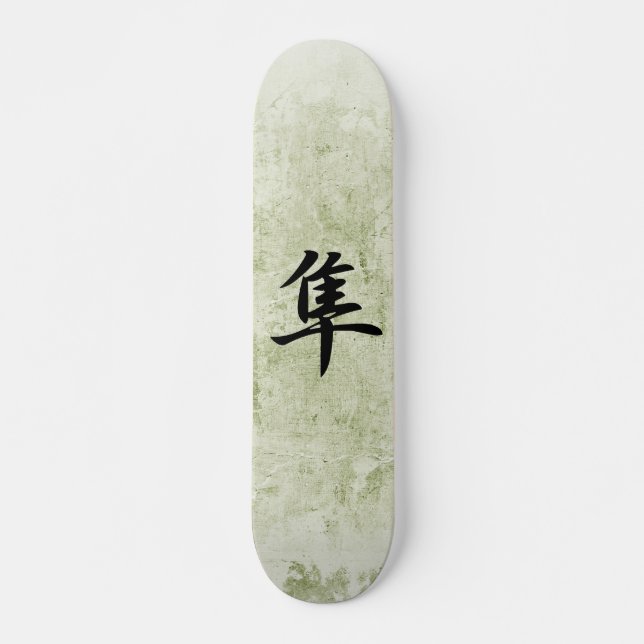 Japanese Kanji for Falcon - Hayabusa Skateboard (Front)