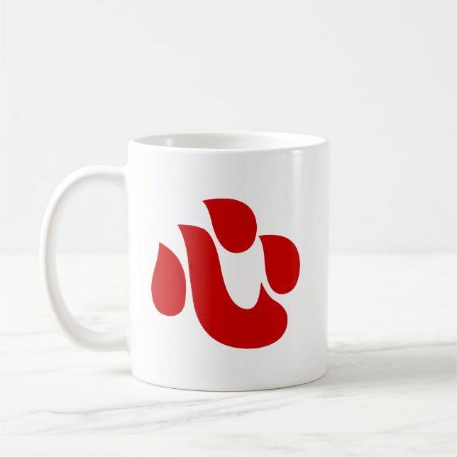 Japanese Kanji Heart 【Shin/Kokoro】 心 Coffee Mug (Left)