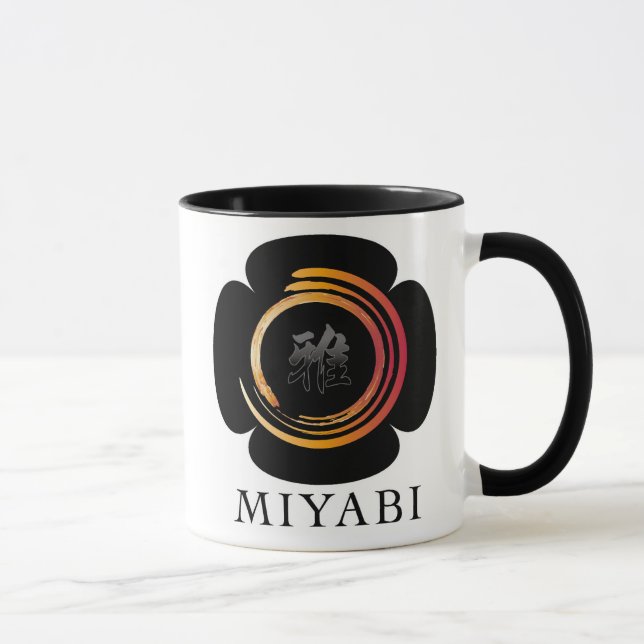 Japanese Kanji "MIYABI" Mug (Right)