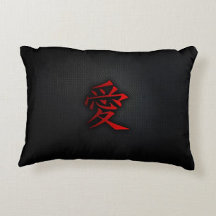Japanese kanji pillow