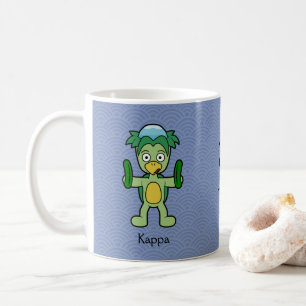 Japanese Kappa Imp: Cartoon Yokai Coffee Mug
