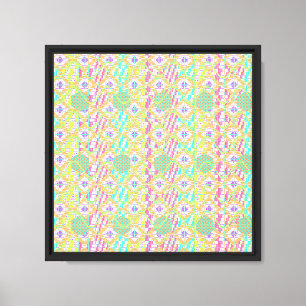 Japanese Kasuri Pattern Canvas Print
