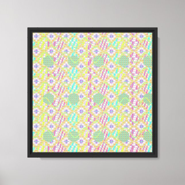 Japanese Kasuri Pattern  Canvas Print (Front)