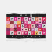 Japanese Katakana table