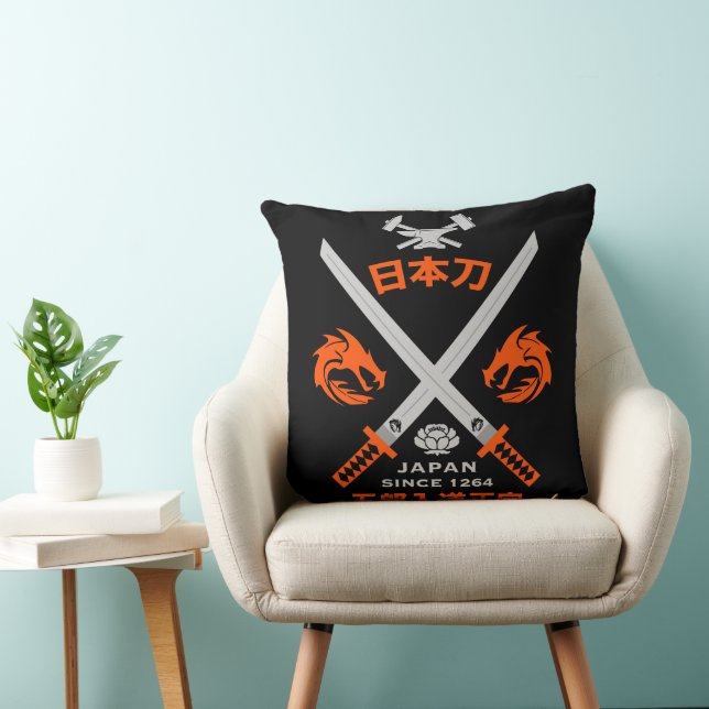 Japanese Katana Sword Cushion (Chair)