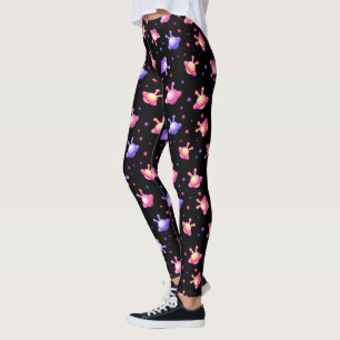 Japanese Kawaii Alien UFO Decora Kei Leggings