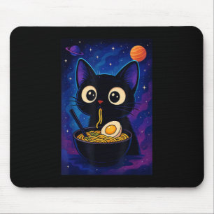 Japanese Kawaii Anime Cat Ramen Graphic Funny Men Mouse Mat