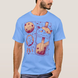 Japanese Kawaii Boba Tea Guinea Pig Doughnut Cooki T-Shirt