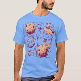 Japanese Kawaii Boba Tea Guinea Pig Doughnut Cooki T-Shirt