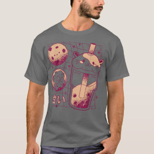 Japanese Kawaii Boba Tea Guinea Pig Doughnut Cooki T-Shirt