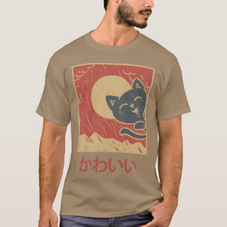 Japanese Kawaii Cat Anime vintage T-Shirt