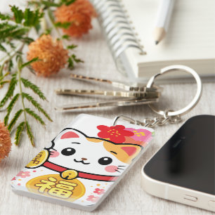 Japanese Kawaii Maneki Key Ring