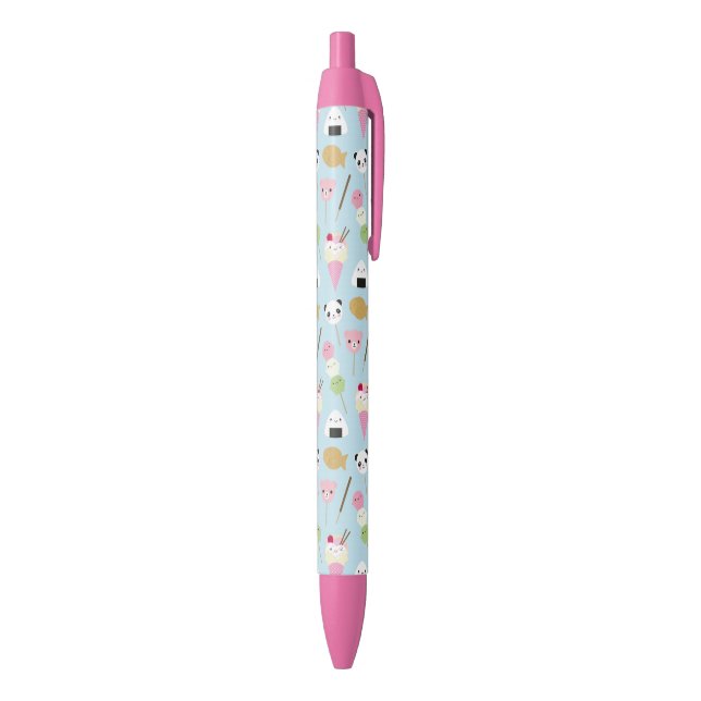 Japanese Kawaii Snacks Black Ink Pen (Bottom (Vertical))