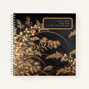 Japanese Kigin Haiku Notebook - Autumn Art