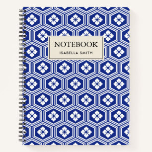 Japanese Kikkō Blue and White Motive Notebook