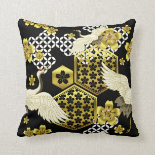Japanese Kimono Fabric styled decor pillow