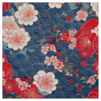 Japanese kimono inspired fabric