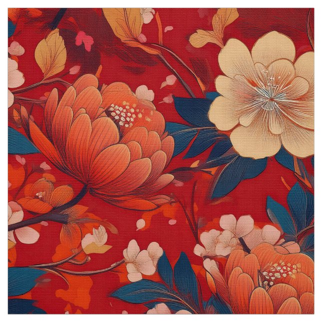 Japanese kimono inspired fabric (Swatch)
