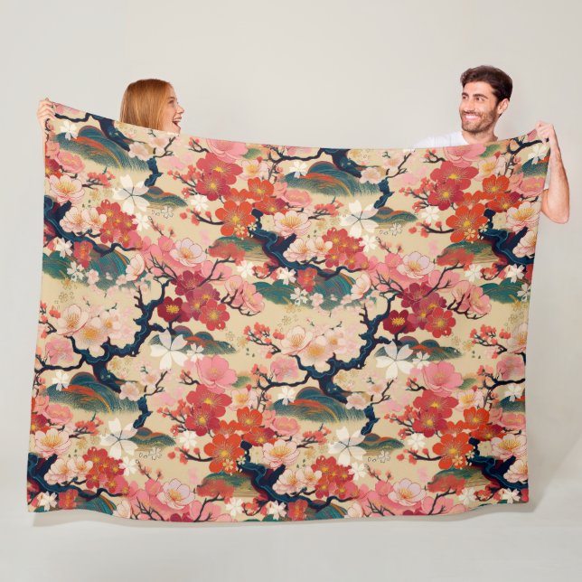 Japanese Kimono pattern blanket (In Situ)