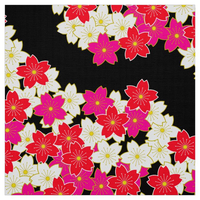 Japanese Kimono pattern fabric (Swatch)