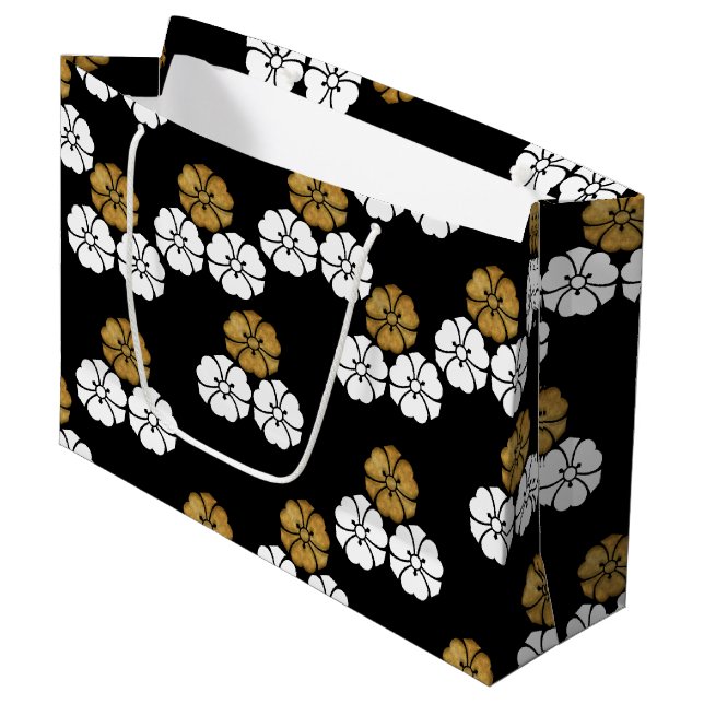Japanese Kimono pattern Gift bag (Front Angled)