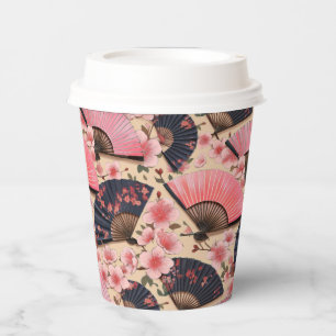 Japanese Kimono pattern Paper Cups