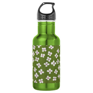 Japanese KIMONO Textile, Floret Pattern 532 Ml Water Bottle